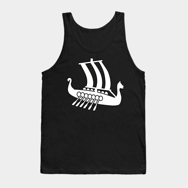 Viking boat Tank Top by Designzz